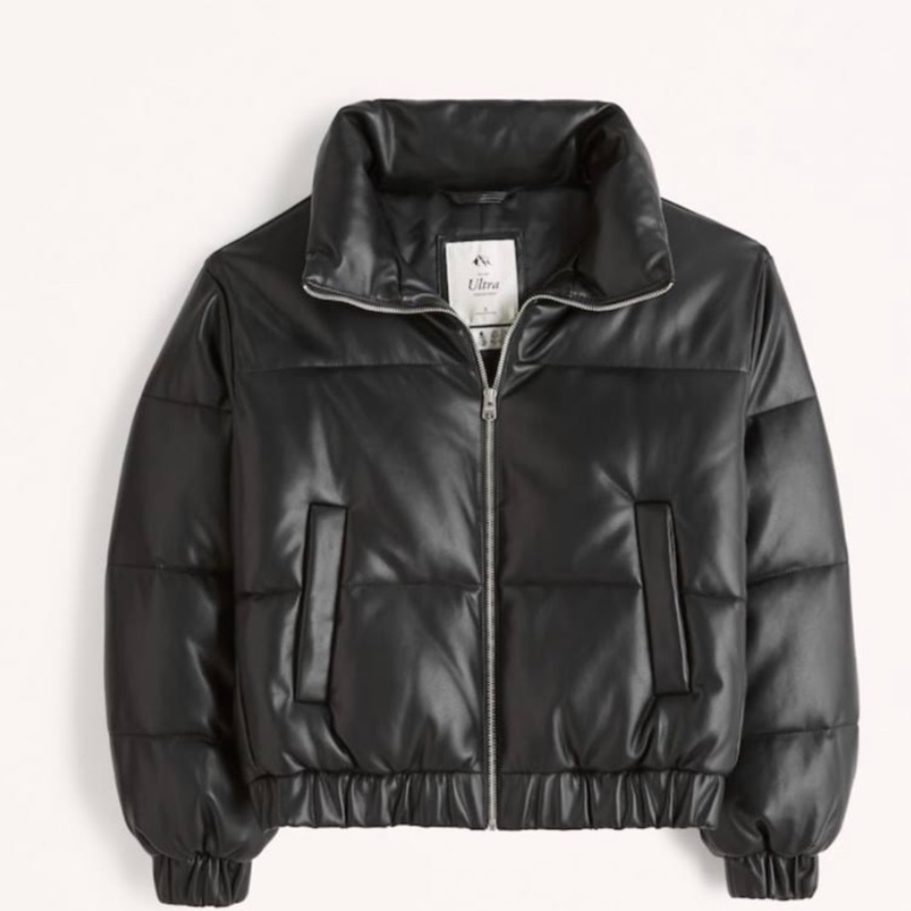 Abercrombie Leather Puffer